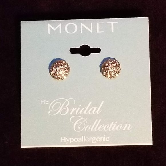 Monet Jewelry 11mm Stud Earrings - Picture 1 of 4